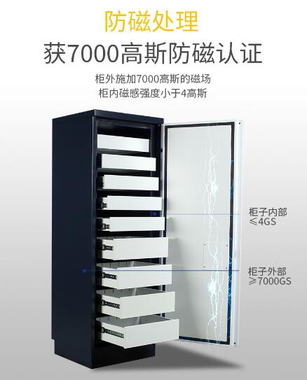 6抽屜150型防磁信息柜(圖2) 防磁認證